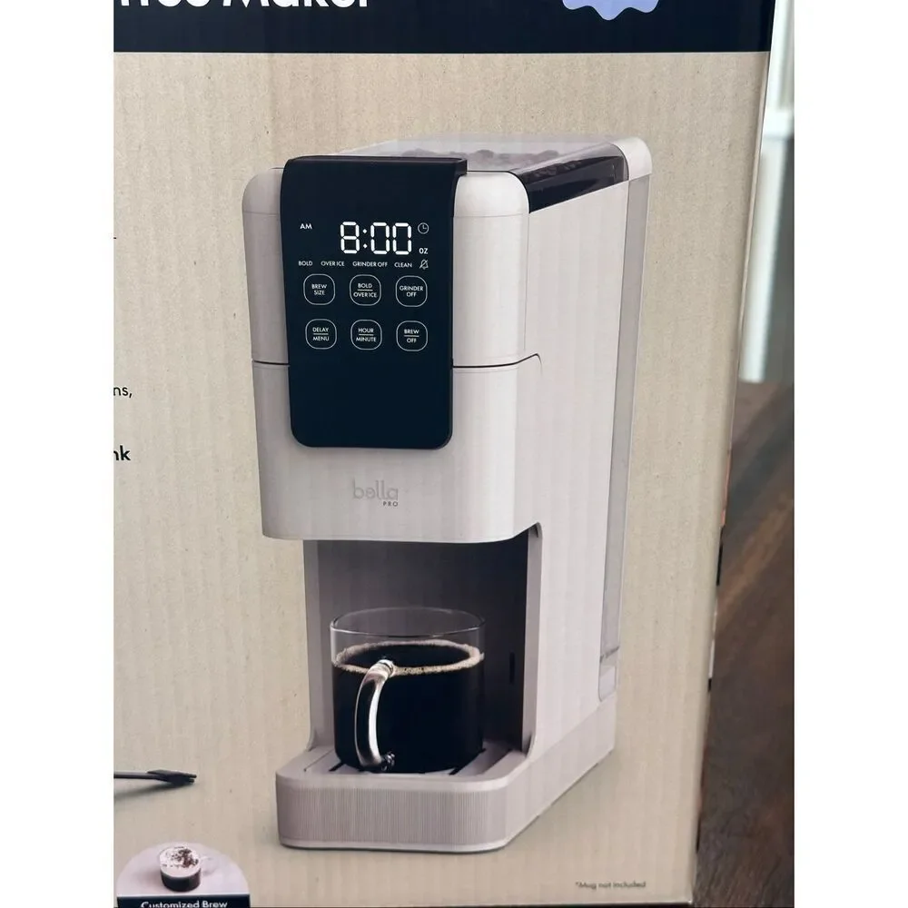 bella PRO - Perfect Grind Programmable Single-Serve Coffee Maker with Integrated